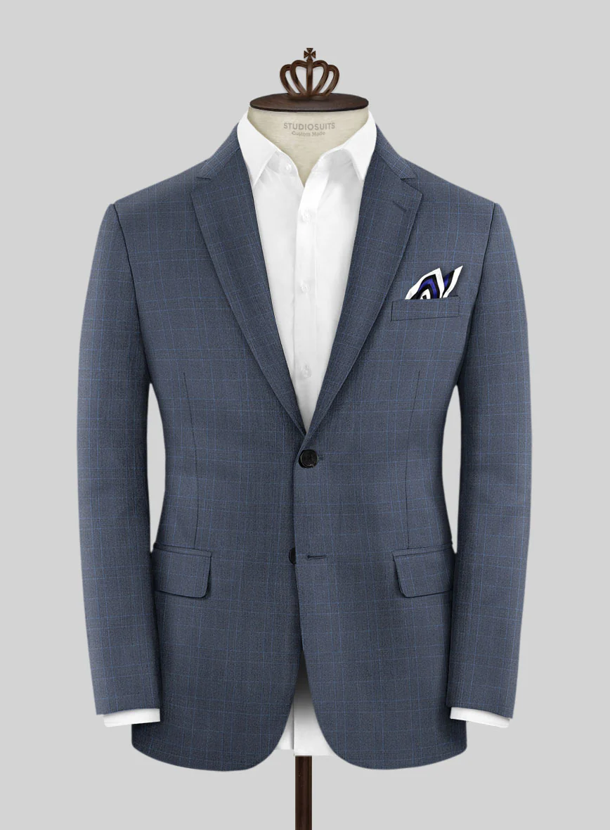 Bristol Rante Blue Checks Suit - Image 3