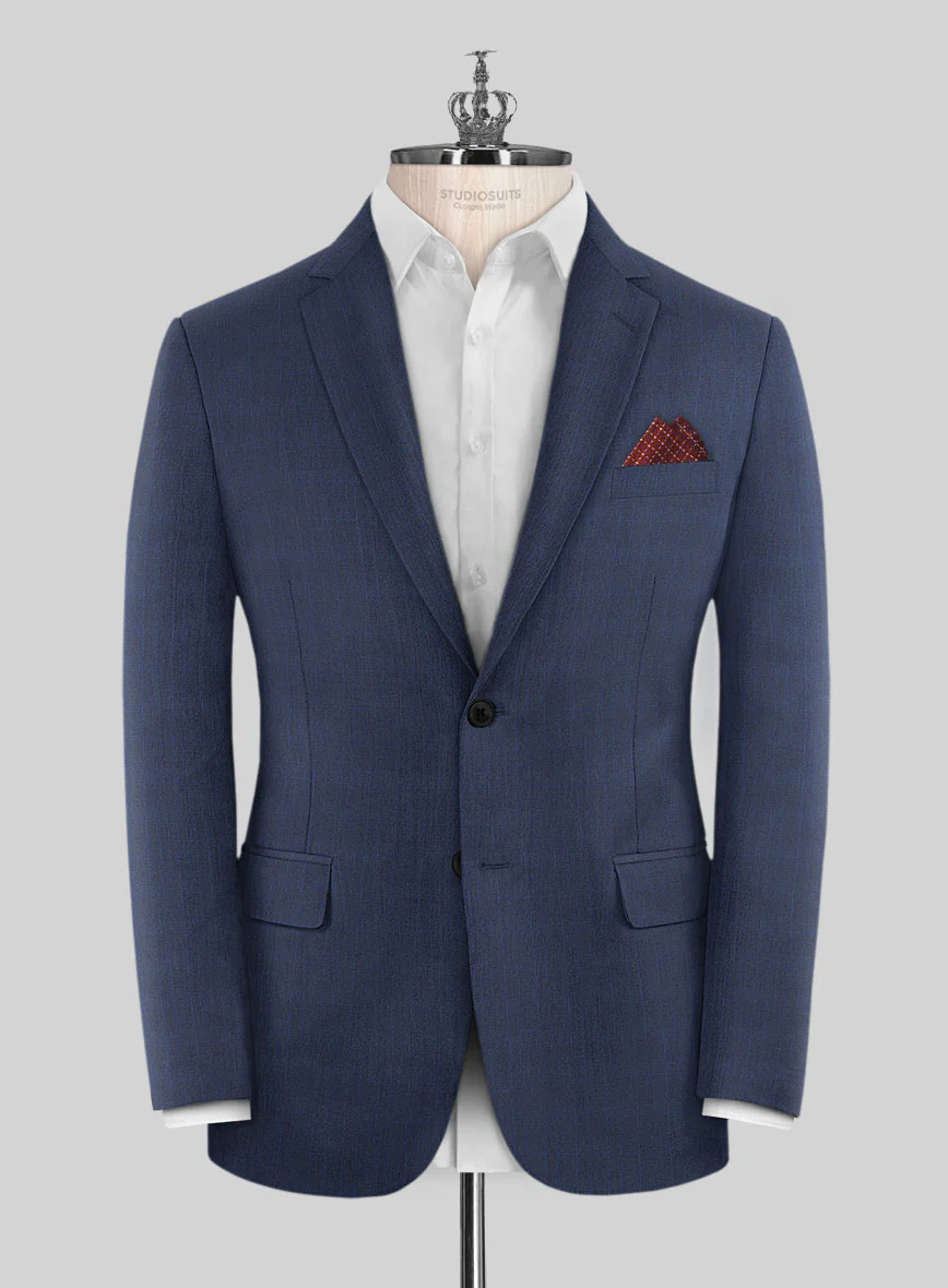 Bristol Refino Blue Checks Suit - Image 3