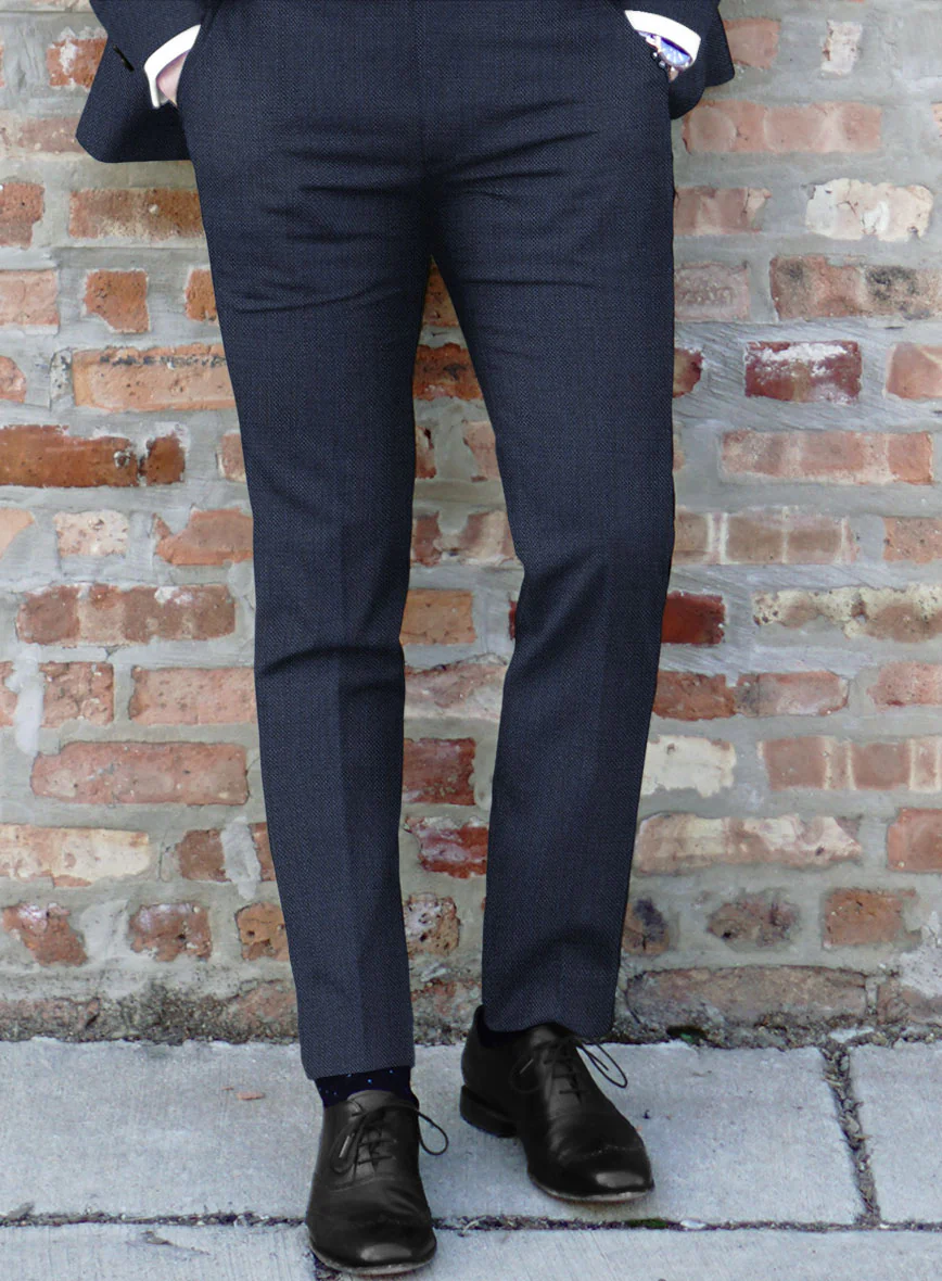 Bristol Regal Blue Sharskin Pants - Image 2