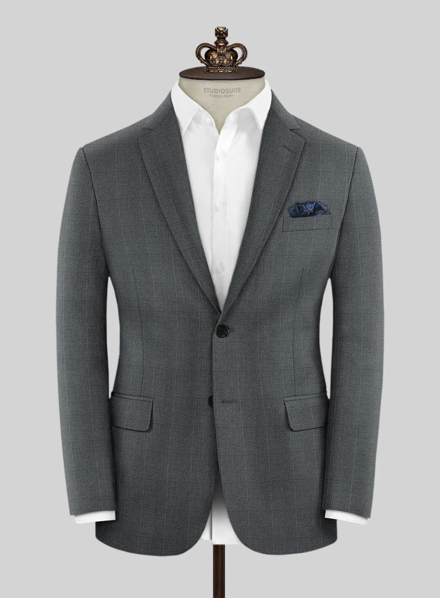 Bristol Rejulo Gray Checks Suit - Image 3