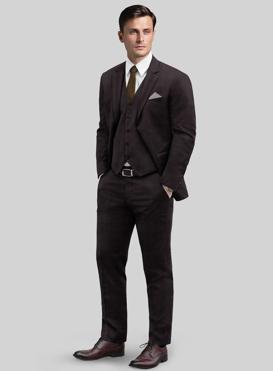 Bristol Rosalia Purple Checks Suit - Image 2