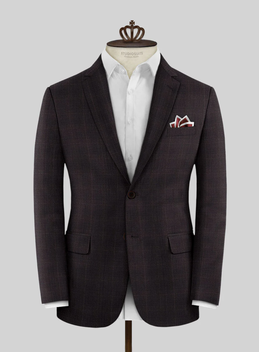 Bristol Rosalia Purple Checks Suit - Image 3