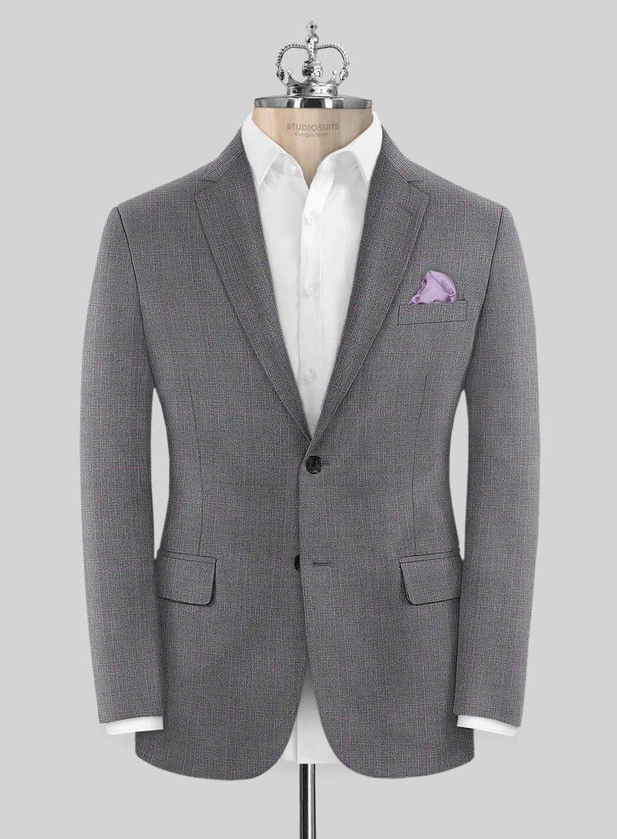 Bristol Sebas Gray Checks Suit - Image 3