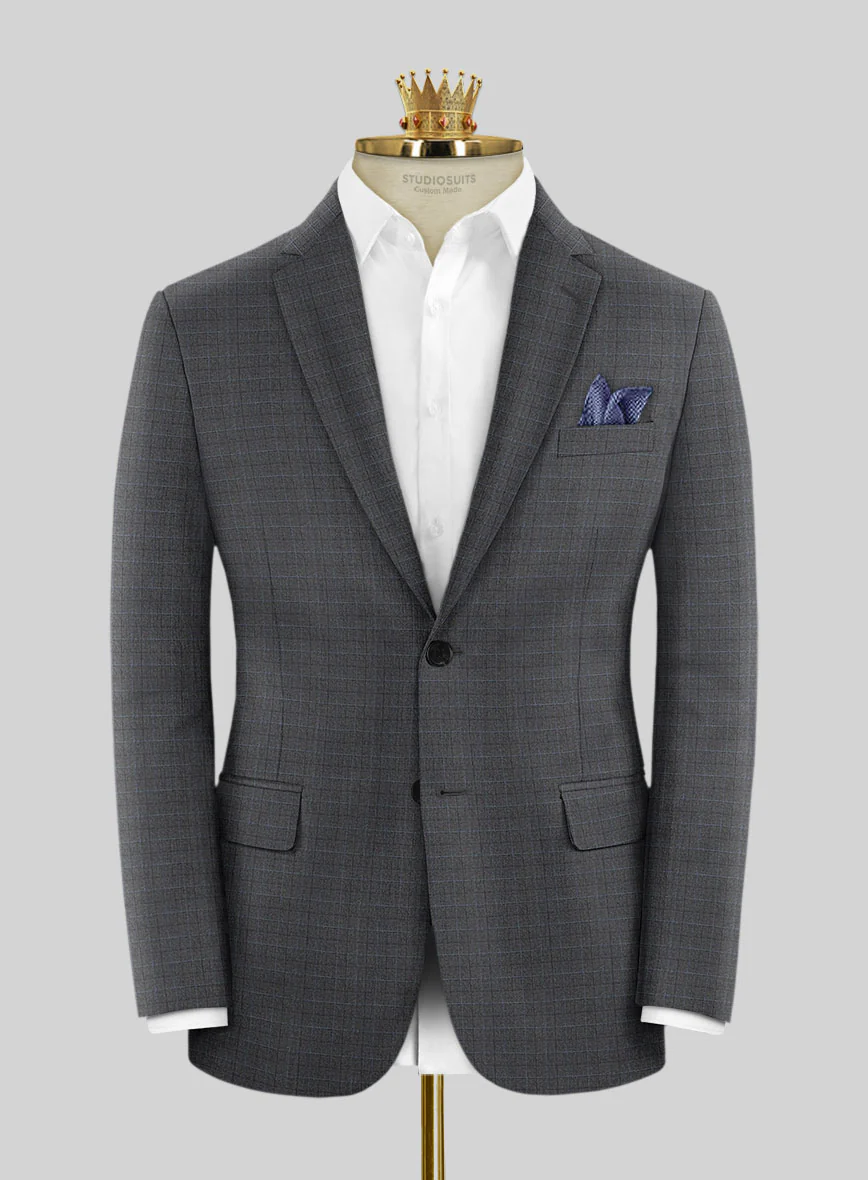 Bristol Sevea Gray Checks Suit - Image 3