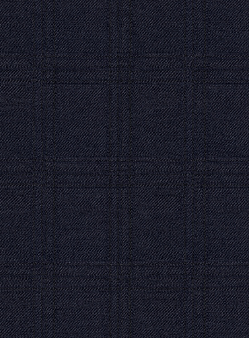 Bristol Silvio Blue Checks Pants - Image 3