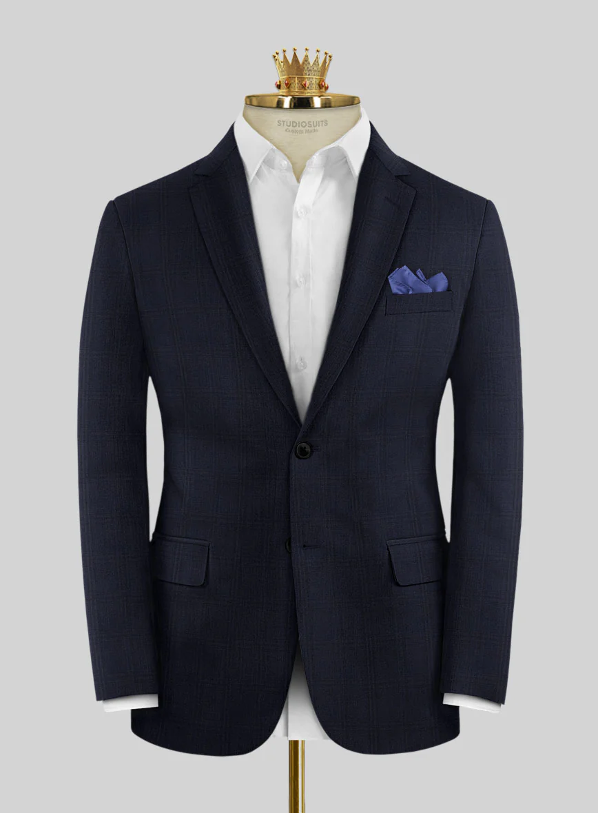 Bristol Silvio Blue Checks Suit - Image 3