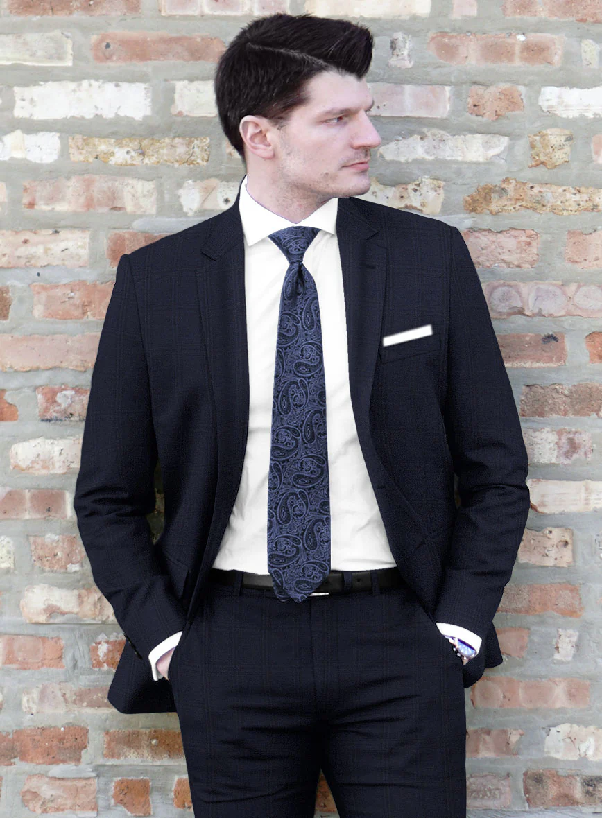 Bristol Silvio Blue Checks Suit - Image 4