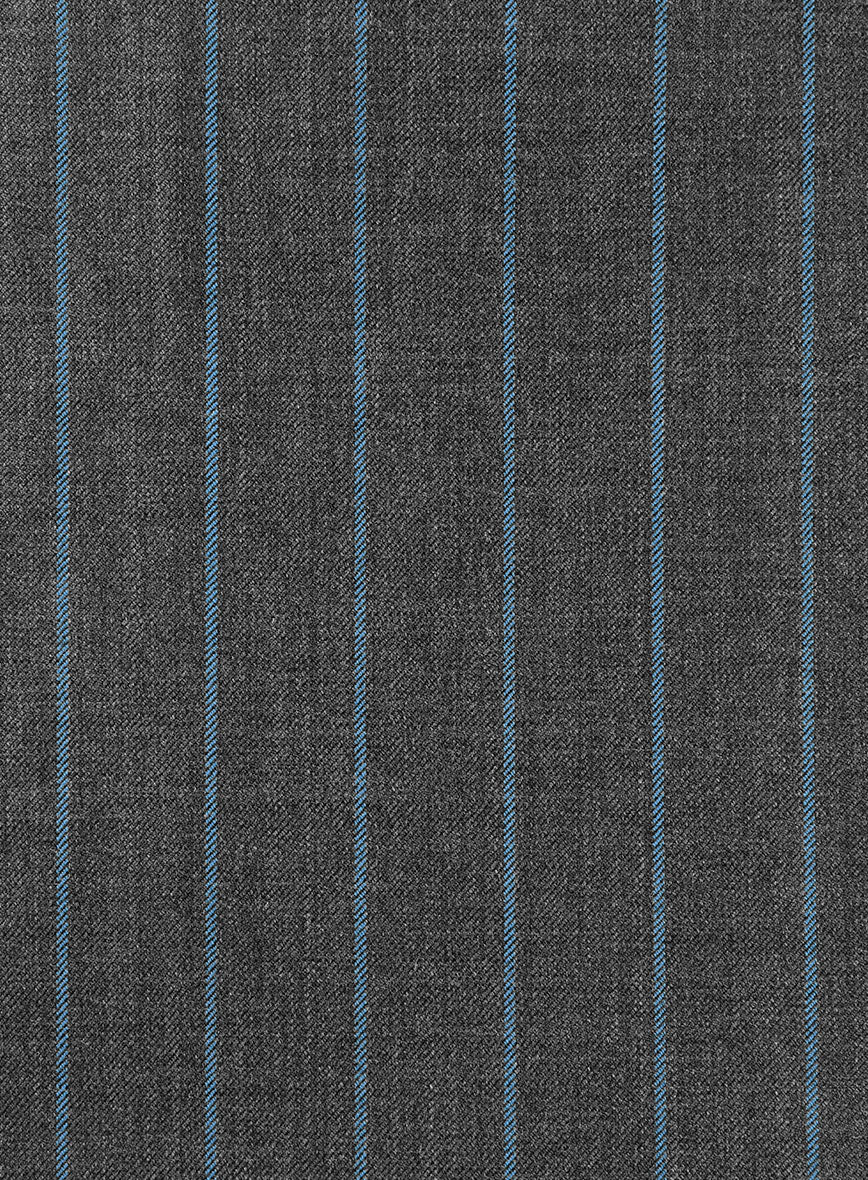 Bristol Slate Gray Rope Stripe Pants - Image 3