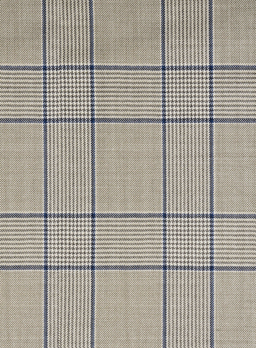 Bristol Stone Beige Windowpane Jacket - Image 3