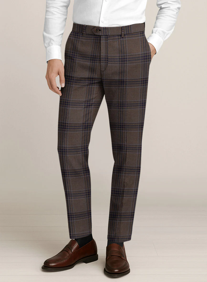 Bristol Trufa Brown Check Suit - Image 5