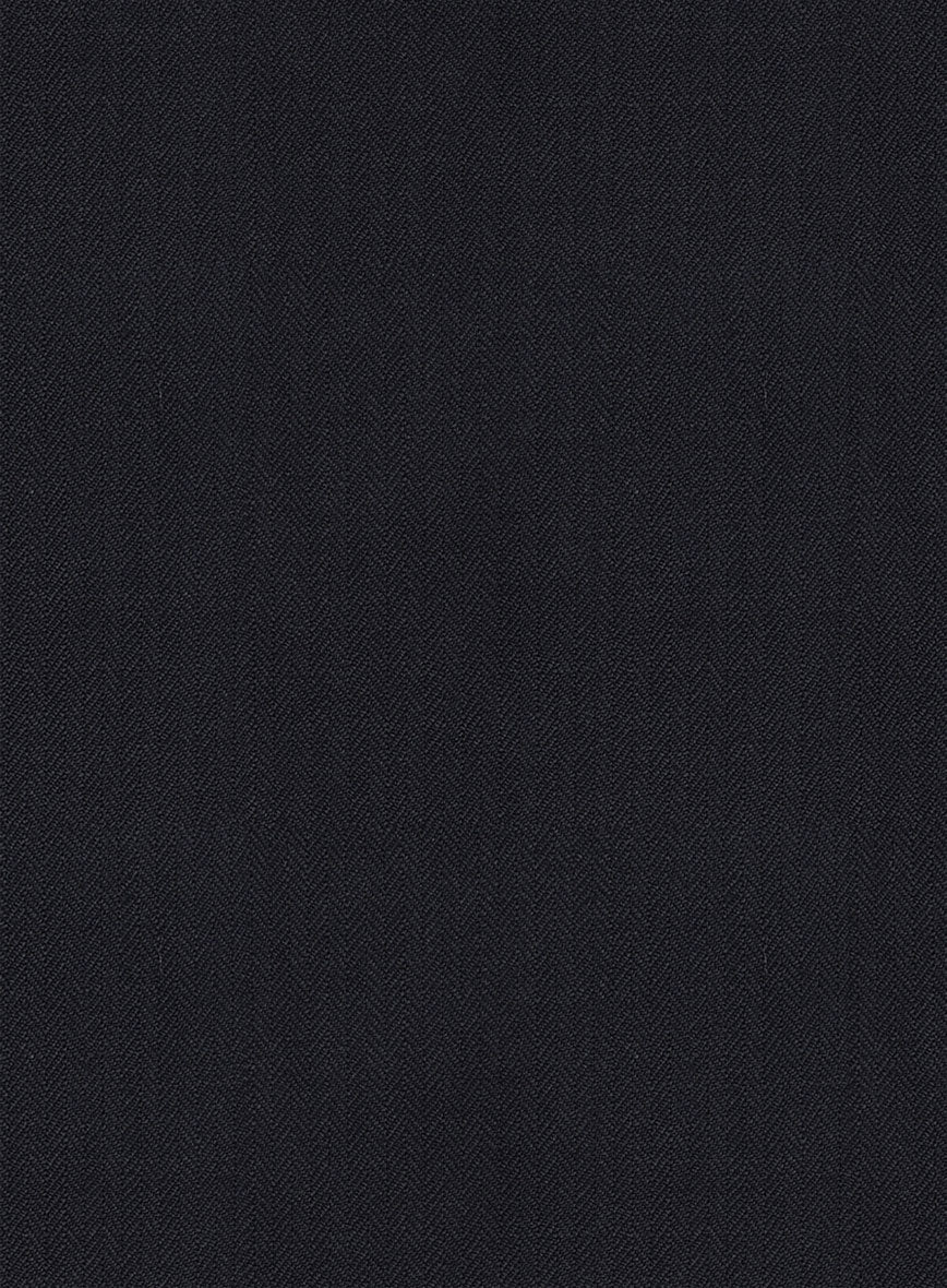 Bristol Umino Dark Blue Herringbone Jacket - Image 3