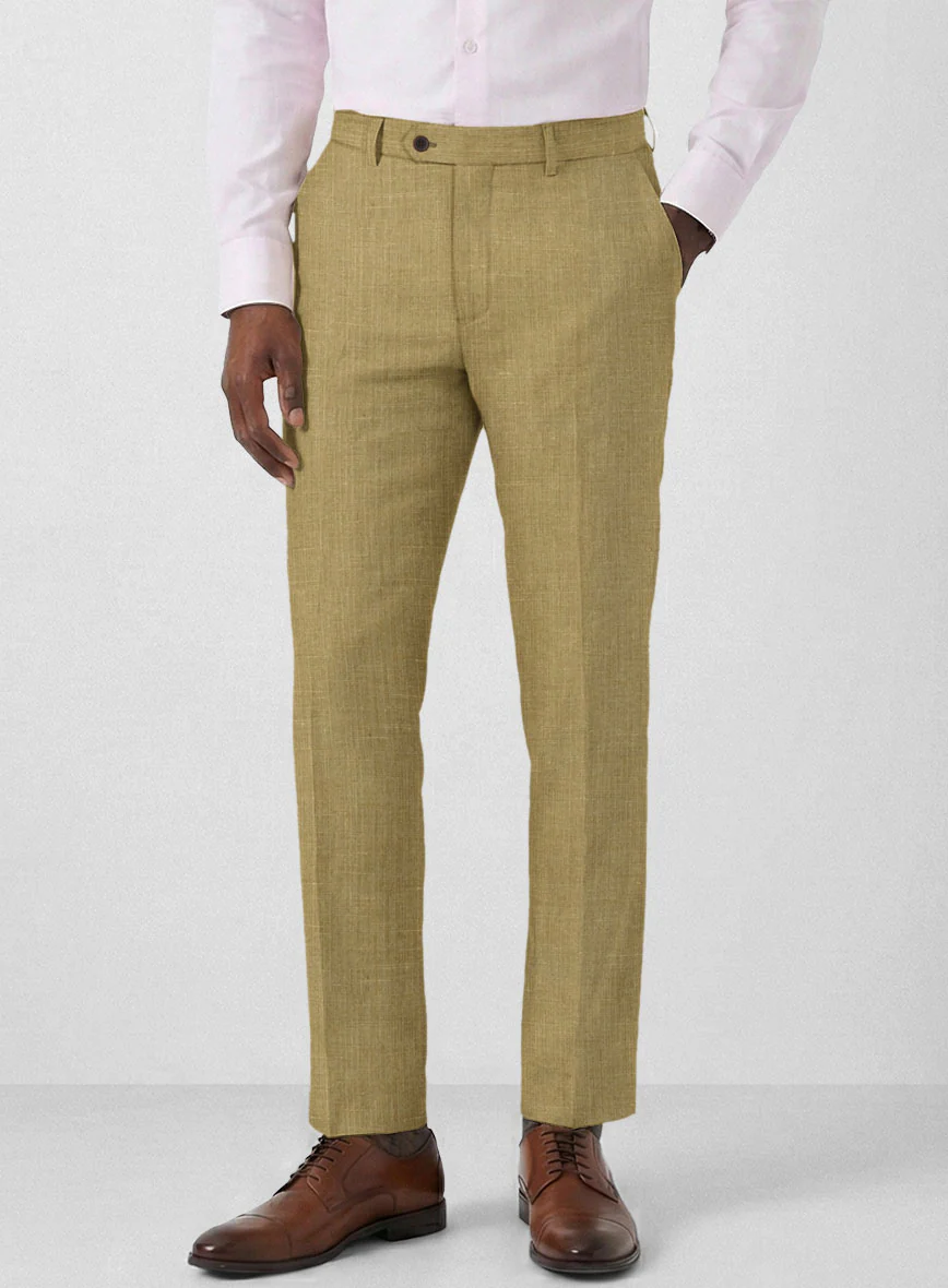 British Khaki Linen Suit - Image 5