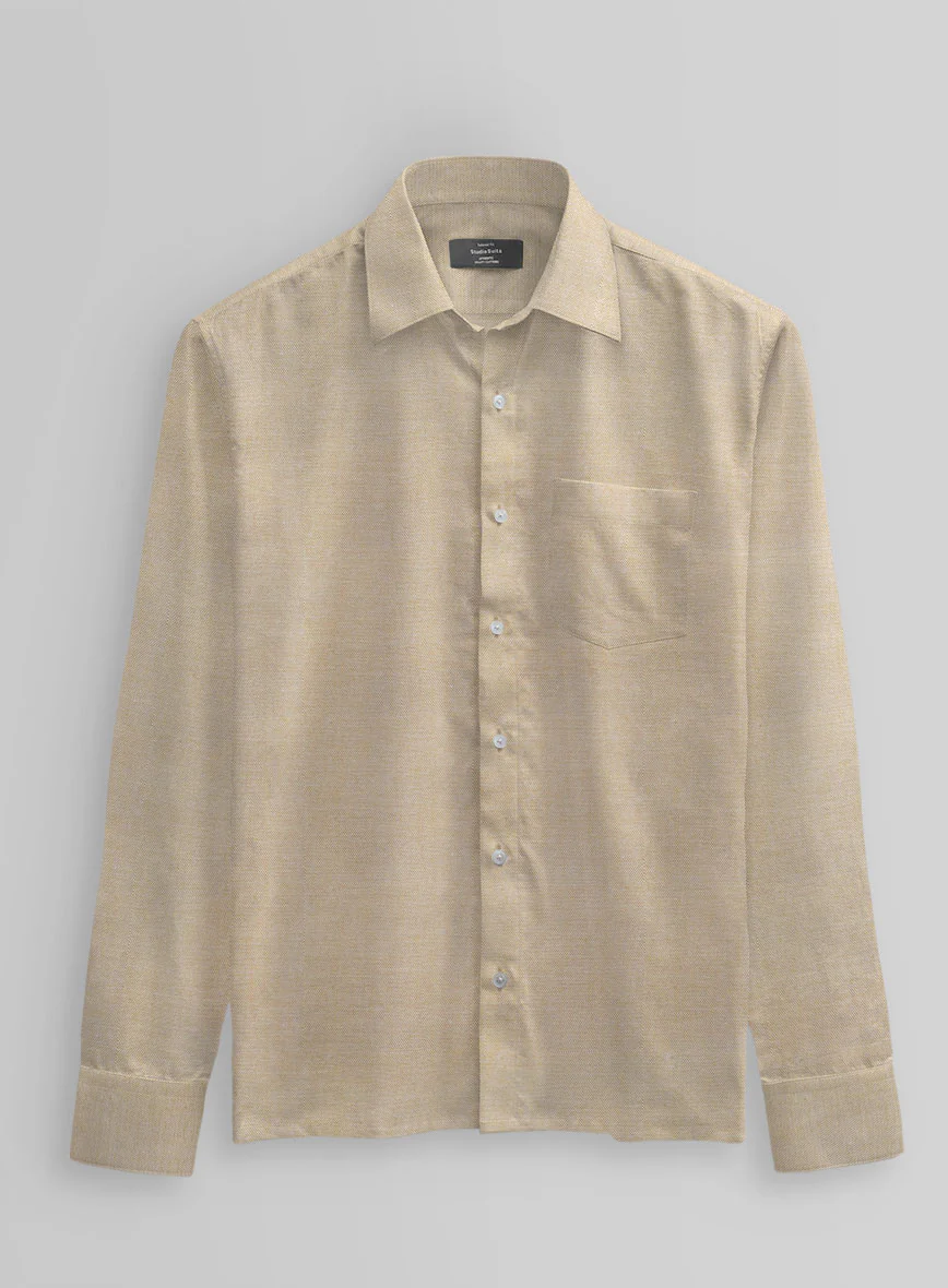 Bronze Mist Dobby Cotton Shirt - Image 3