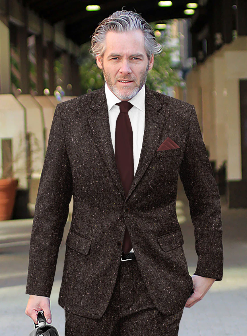 Brown Flecks Donegal Tweed Suit - Image 4