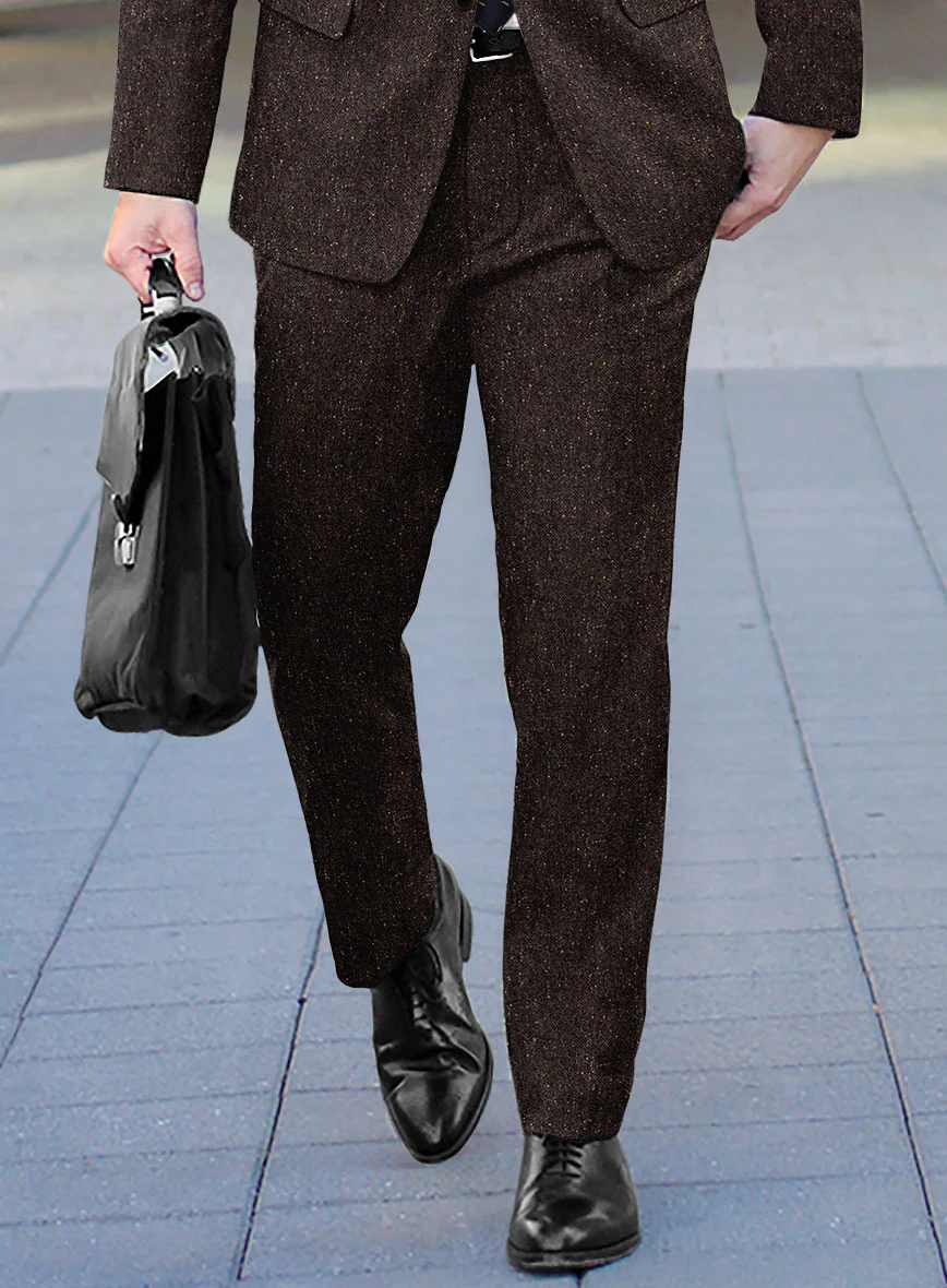 Brown Flecks Donegal Tweed Suit - Image 7