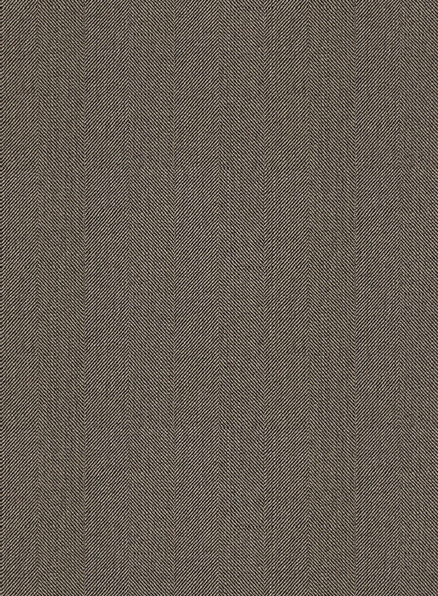 Brown Herringbone Pants - Image 2