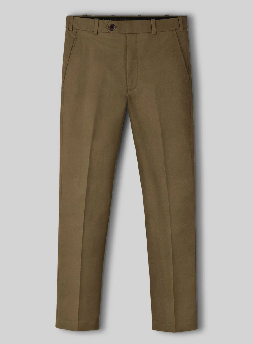 Brown Napoli Stretch Light Weight Cotton Suit - Image 4