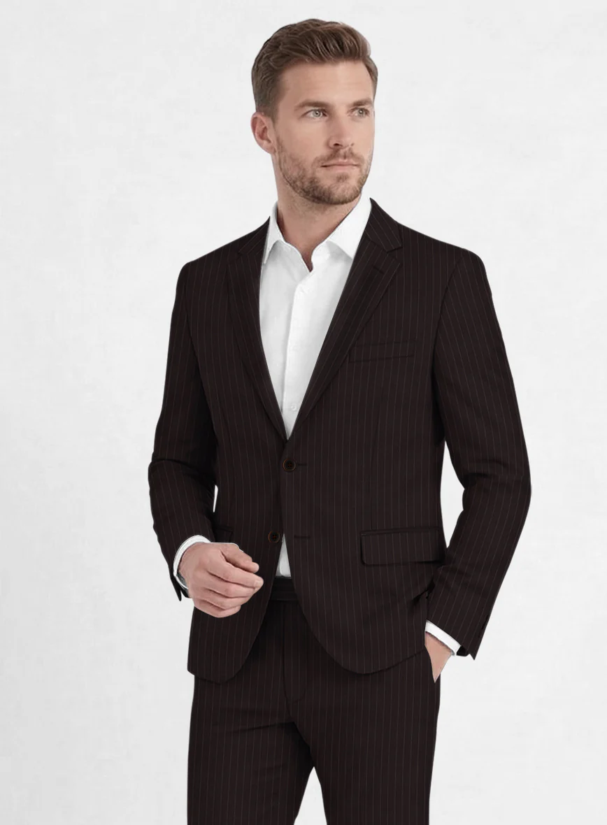 Brown Pinstripe Suit - Image 2