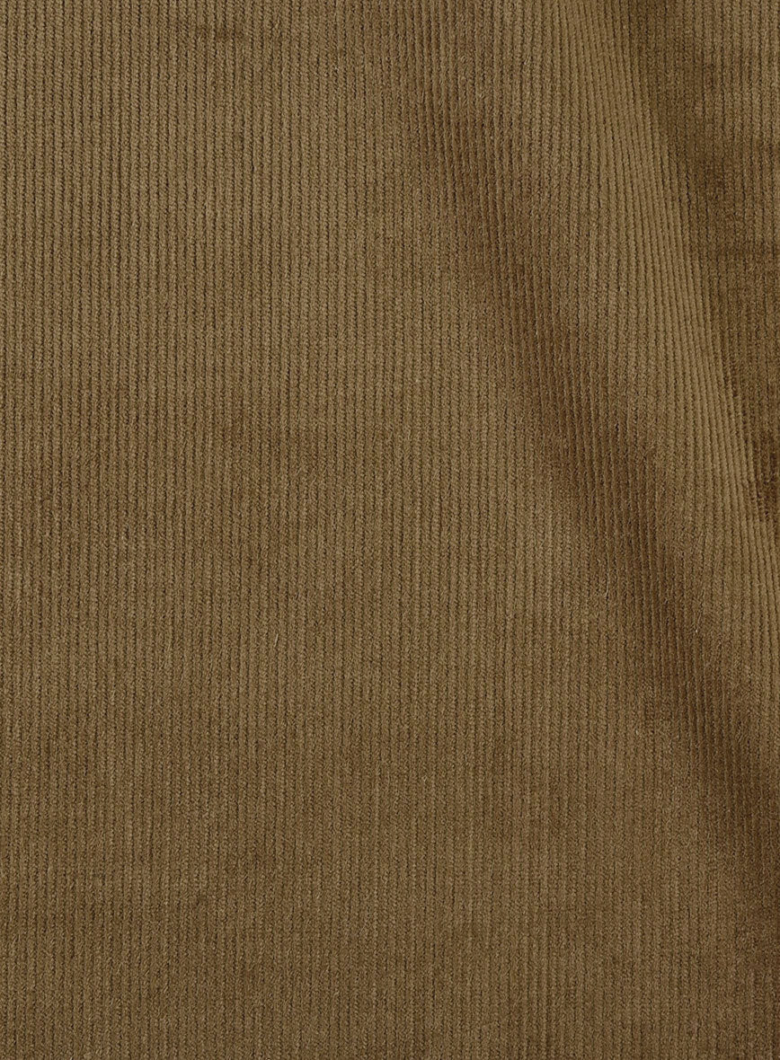 Brown Stretch Pin Corduroy Easy Pants - Image 4
