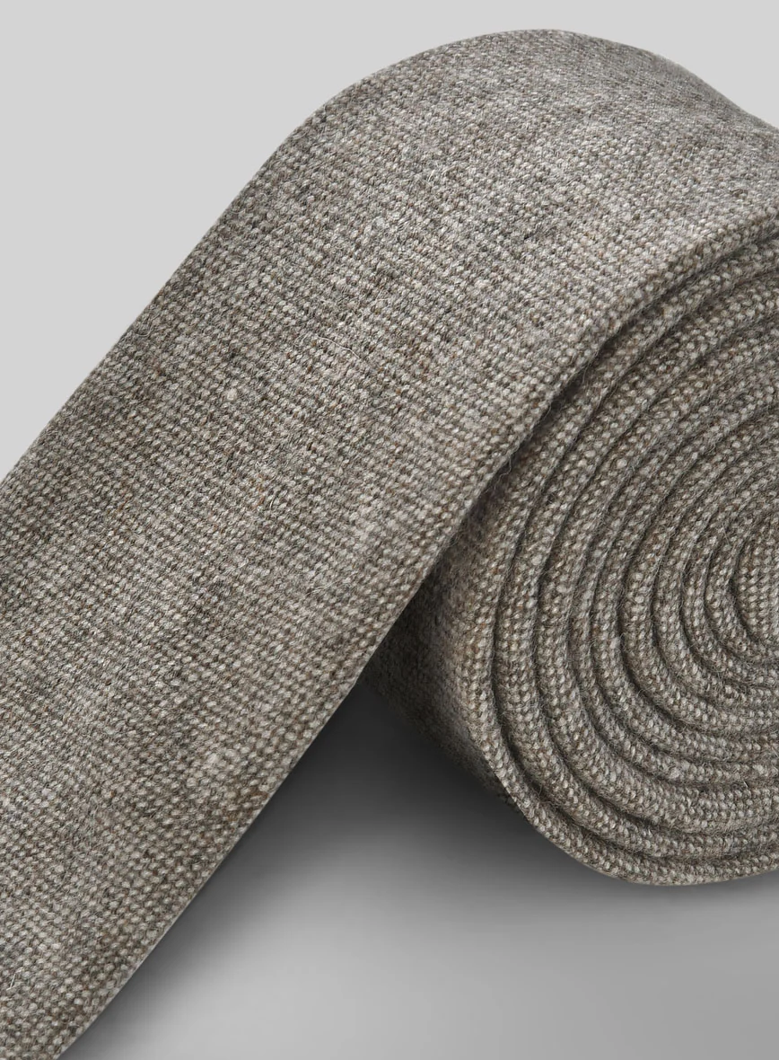 Tweed Tie - Light Weight Brown - Image 3