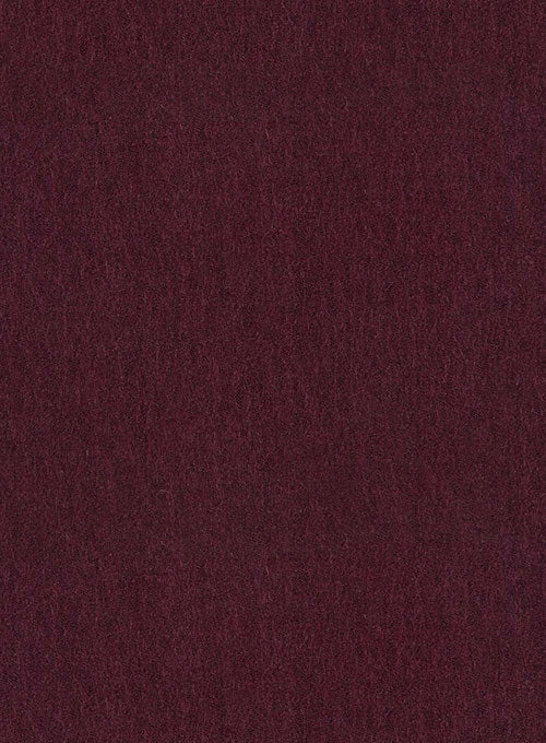 Burgundy Flannel Wool Pants - Image 2