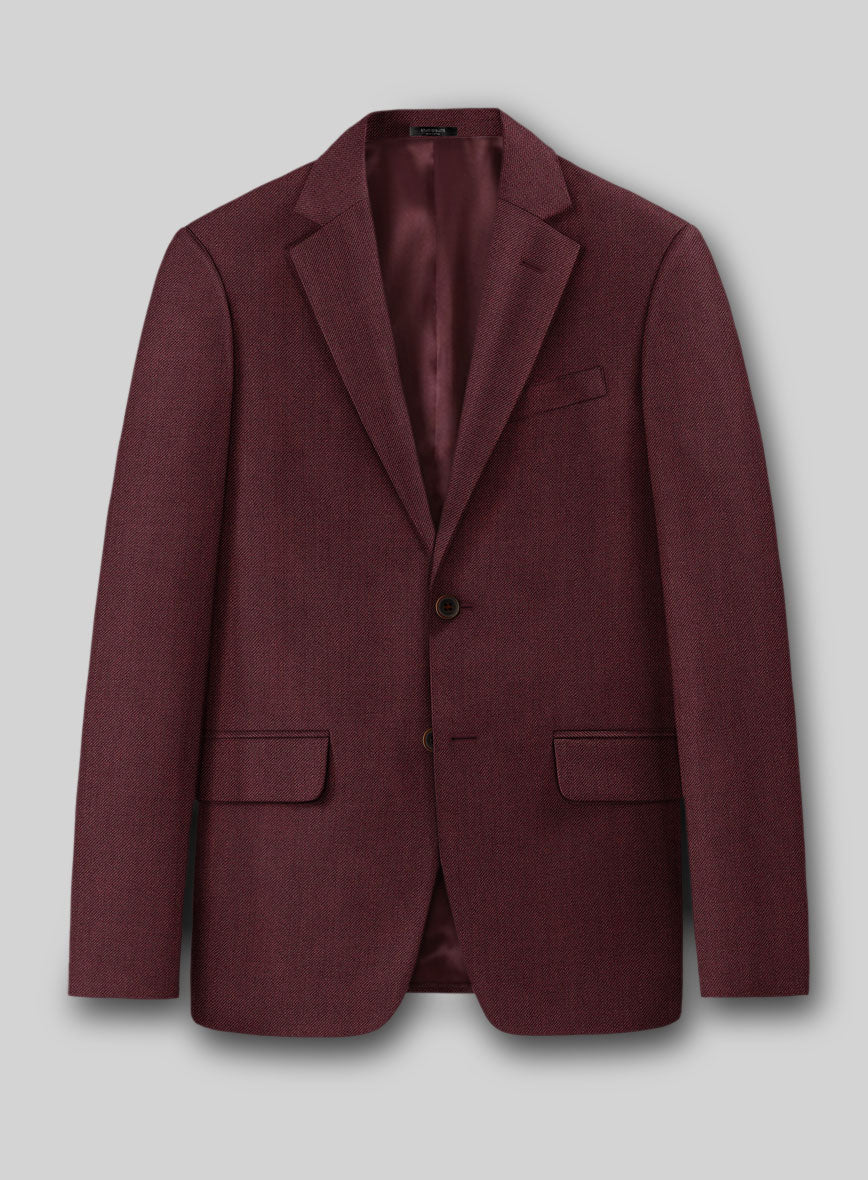 Burgundy Wool Suit - Image 3