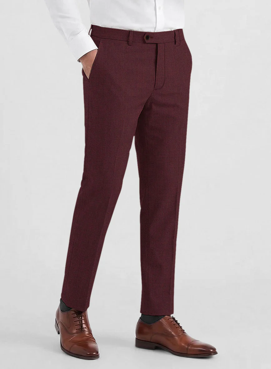 Burgundy Wool Suit - Image 6