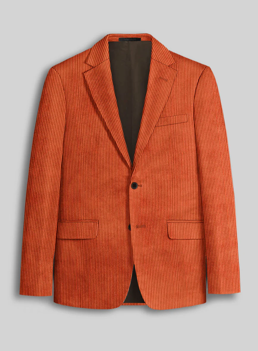Burnt Orange Corduroy Suit - Image 4