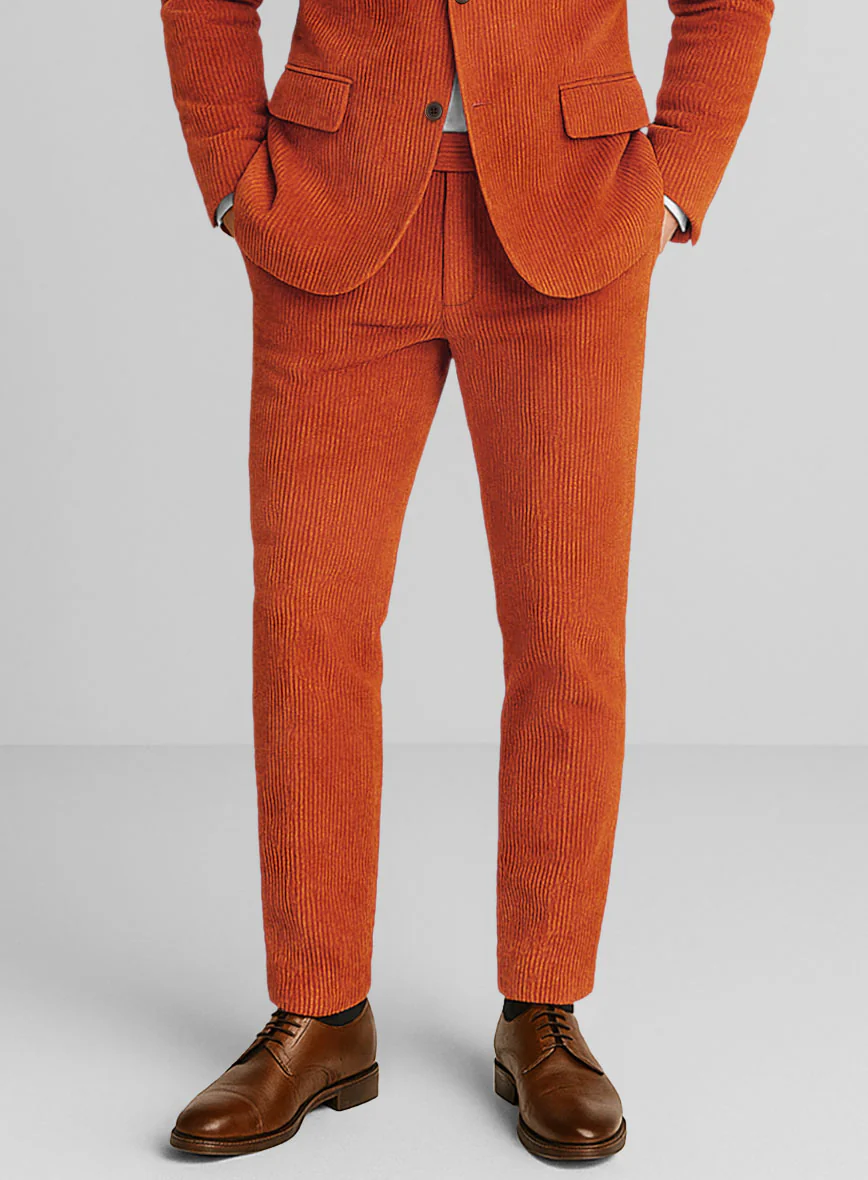 Burnt Orange Corduroy Suit - Image 6
