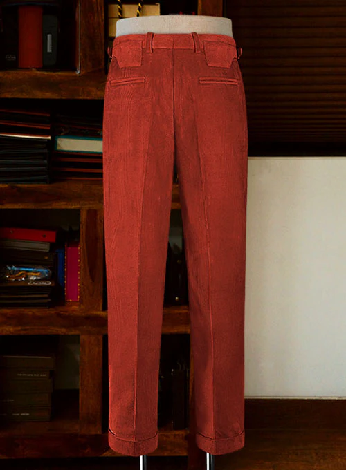 Burnt Sienna Colonel Corduroy Trousers - Image 3