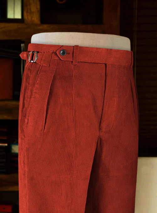Burnt Sienna Colonel Corduroy Trousers - Image 5