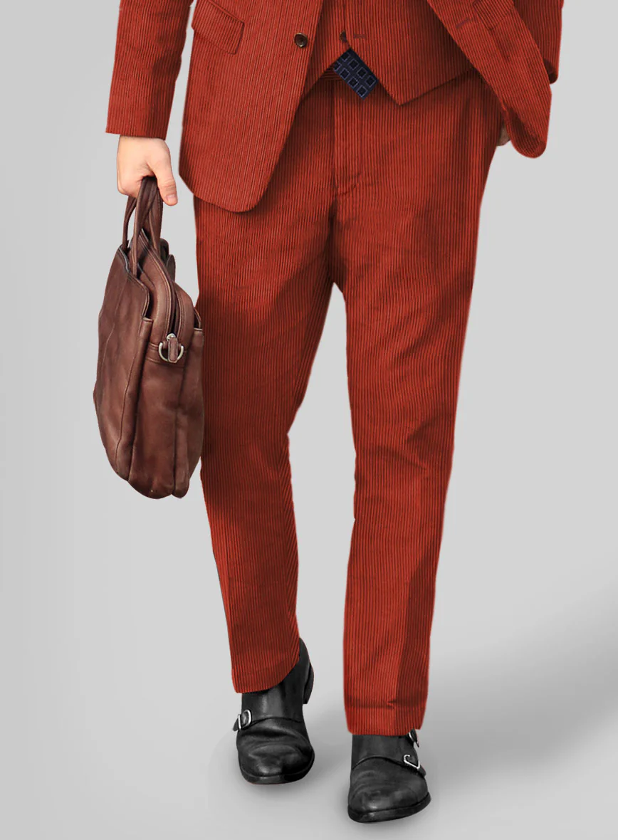 Burnt Sienna Corduroy Suit - Image 5