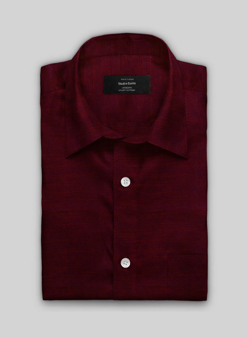 Cabernet Crest Cotton Shirt - Image 2