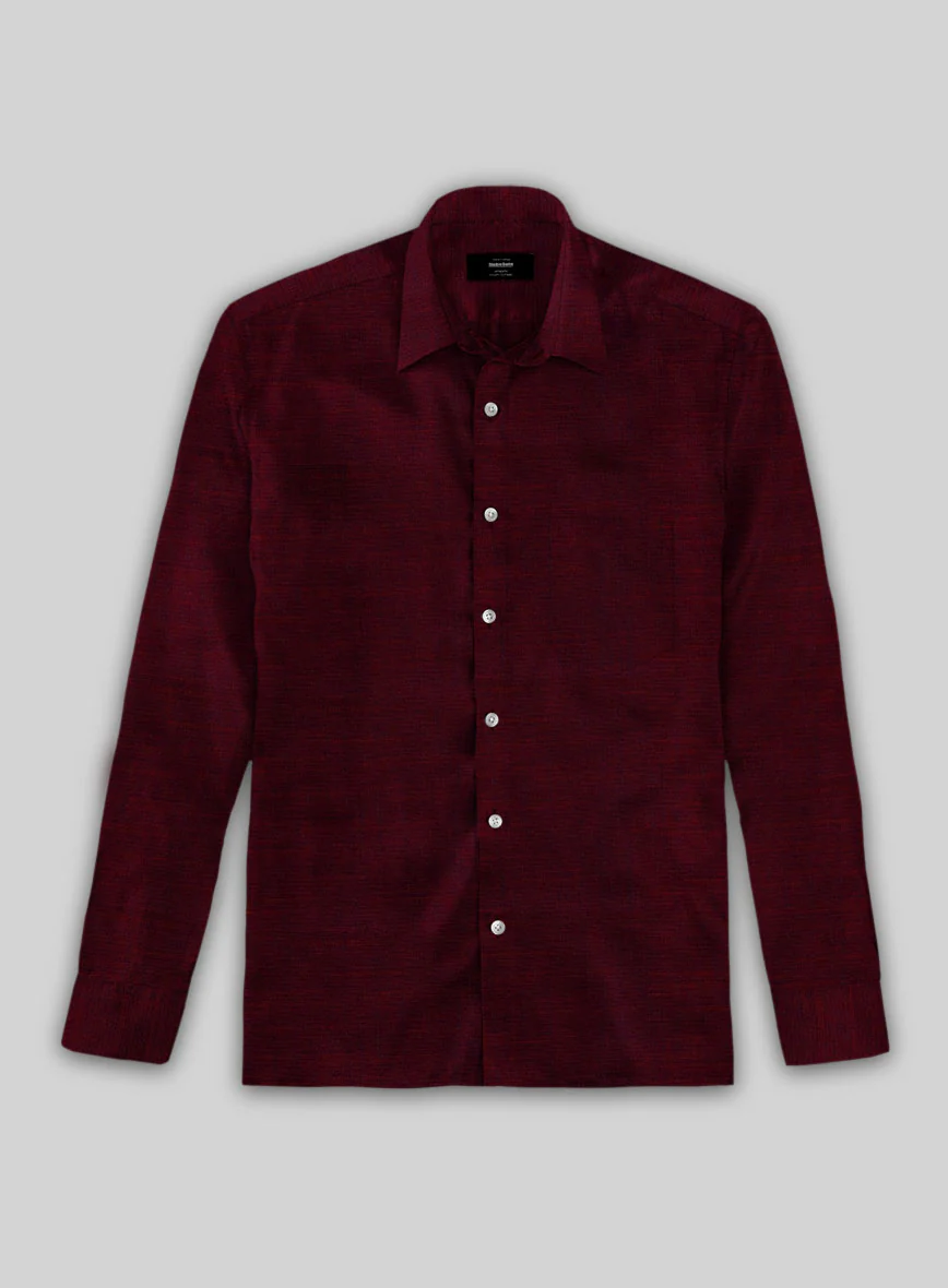 Cabernet Crest Cotton Shirt - Image 3