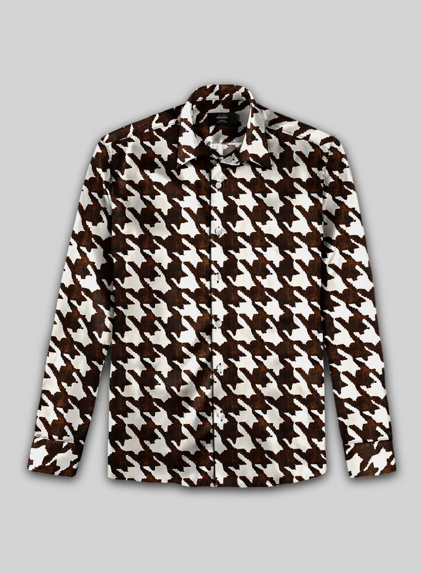 Cacao Velour Silk Shirt - Image 3