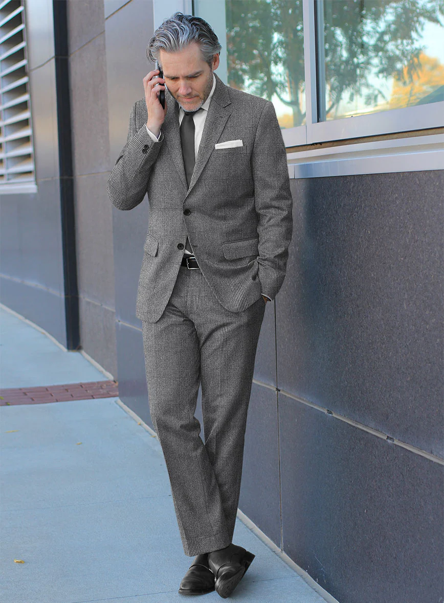 Caccioppoli Alage Glen Gray Wool Suit - Image 2