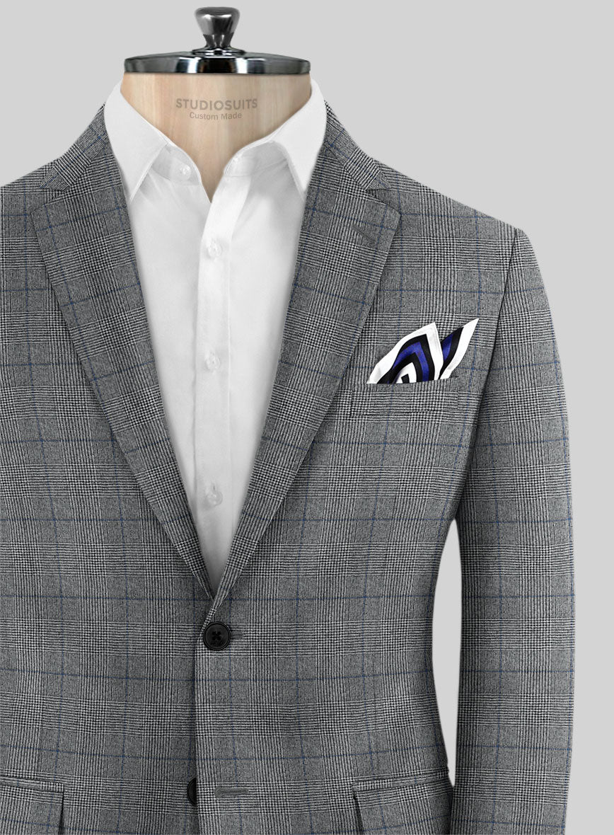 Caccioppoli Alnar Glen Gray Wool Jacket - Image 2
