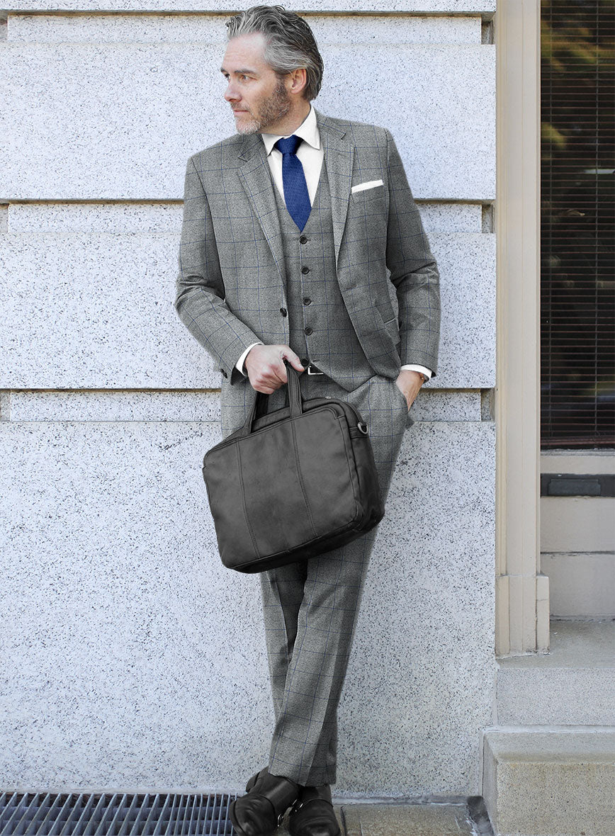 Caccioppoli Alnar Glen Gray Wool Suit - Image 3