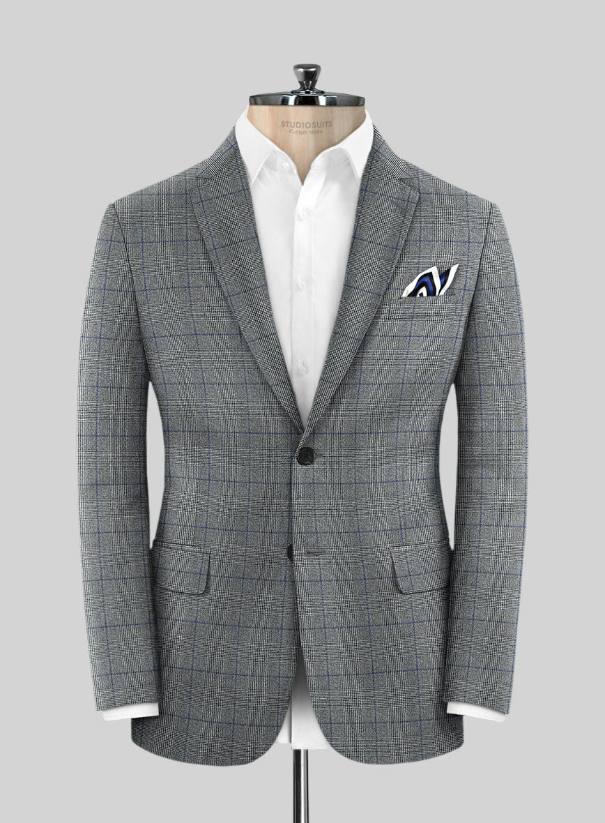 Caccioppoli Alnar Glen Gray Wool Suit - Image 4