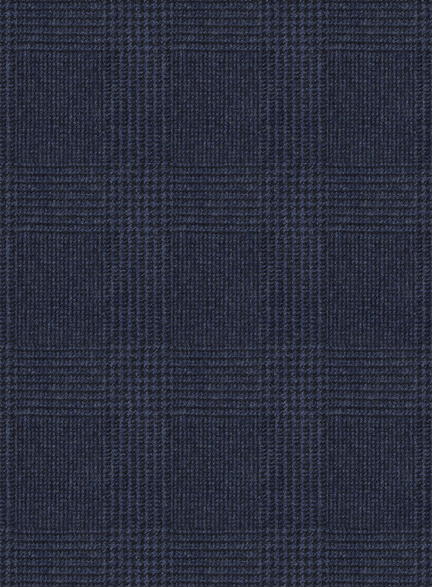 Caccioppoli Calic Glen Blue Wool Pants - Image 3