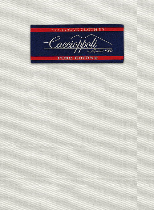 Caccioppoli Canvas Light Beige Cotton Suit - Image 2