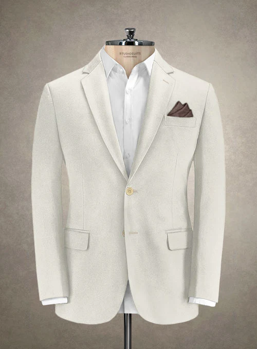 Caccioppoli Canvas Light Beige Cotton Suit - Image 3