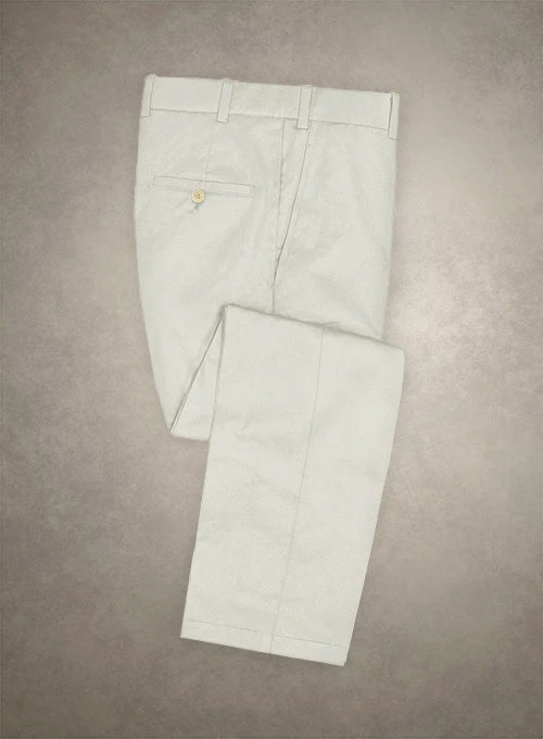 Caccioppoli Canvas Light Beige Cotton Suit - Image 4