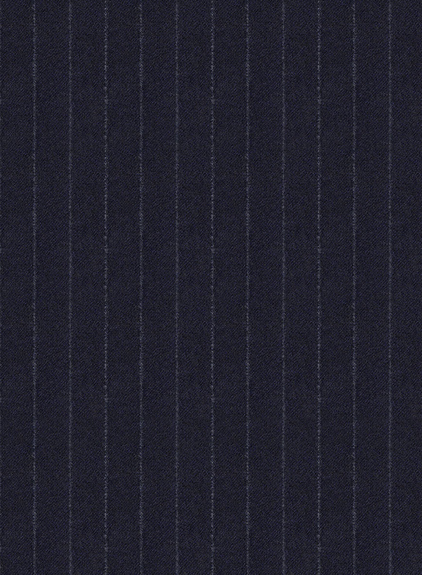 Caccioppoli Carman Navy Blue Wool Pants - Image 3