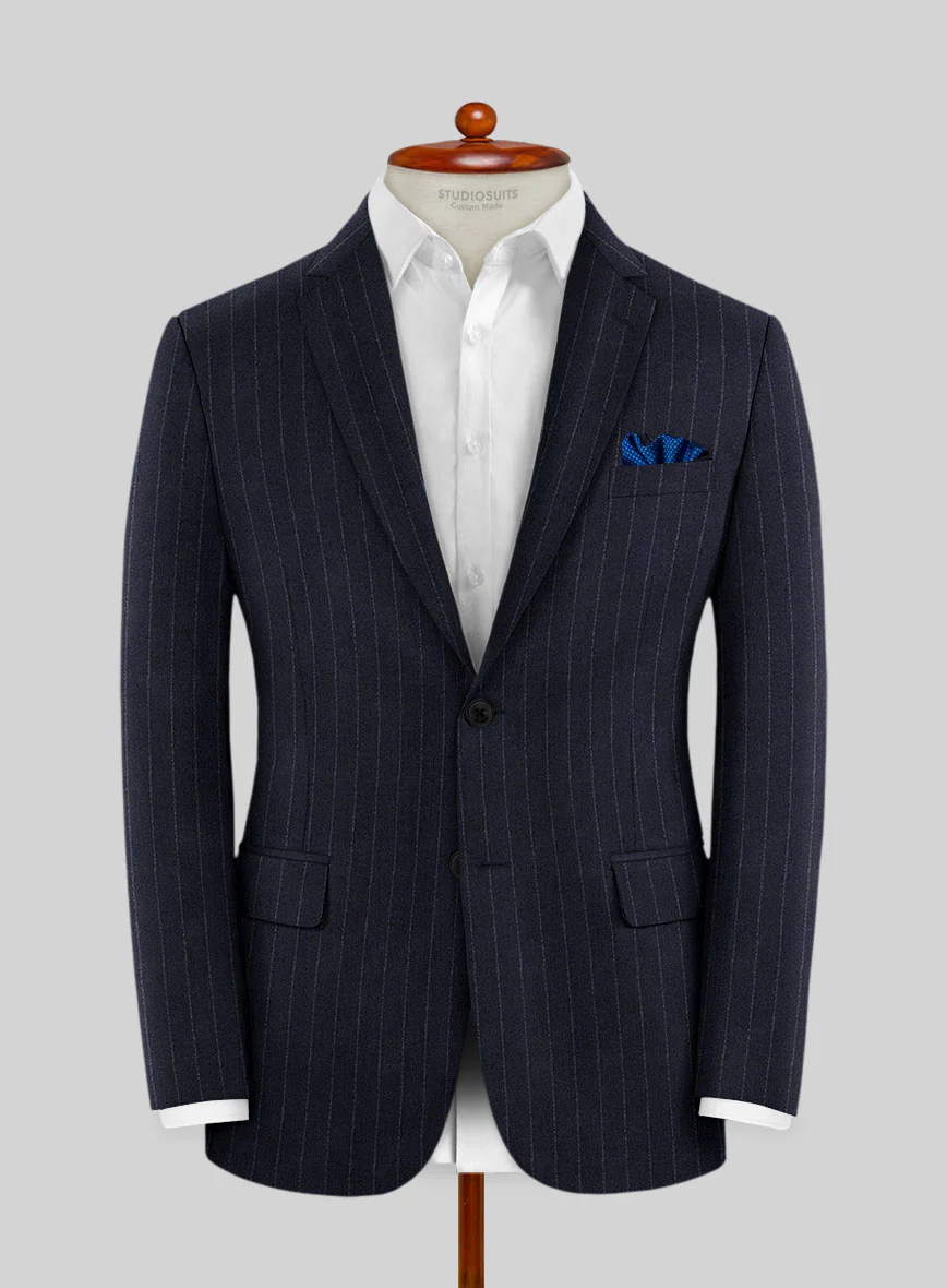 Caccioppoli Carman Navy Blue Wool Suit - Image 3