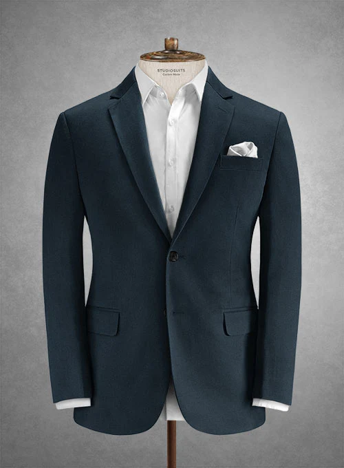 Caccioppoli Cotton Cashmere Astro Navy Suit - Image 3