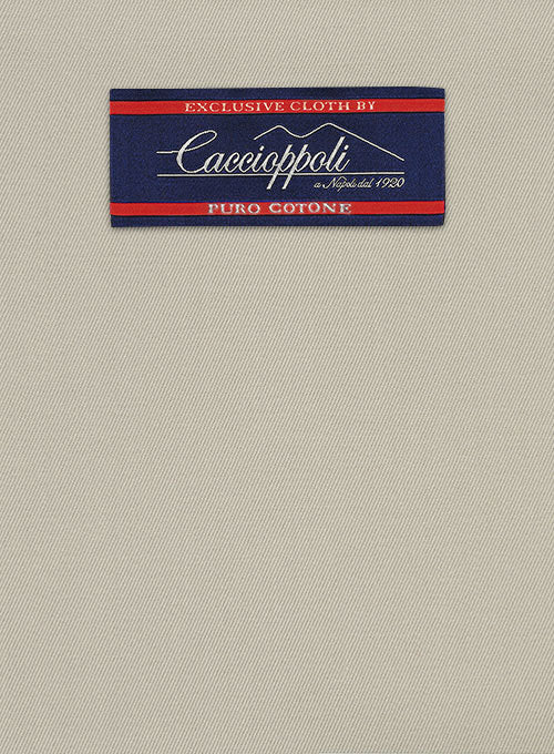 Caccioppoli Cotton Cashmere Beige Suit - Image 4