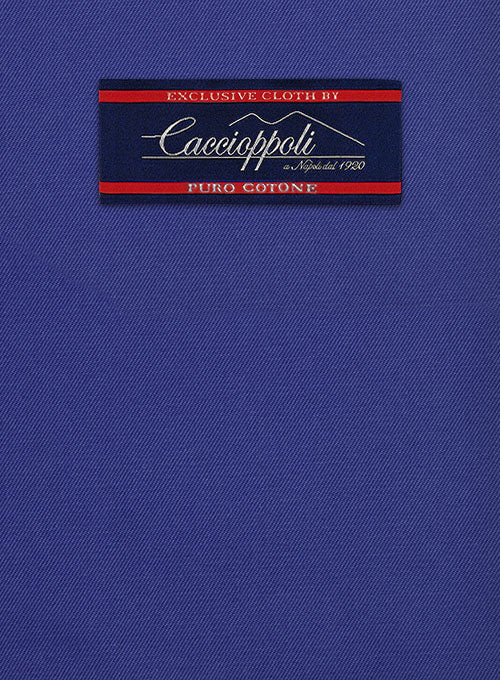 Caccioppoli Cotton Drill Cobalt Blue Jacket - Image 2