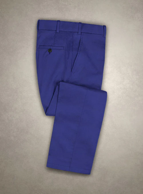 Caccioppoli Cotton Drill Cobalt Blue Suit - Image 4