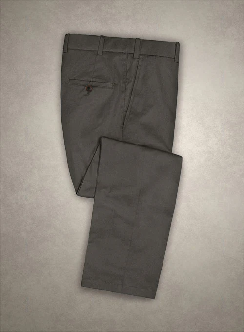 Caccioppoli Cotton Drill Dark Taupe Suit - Image 4